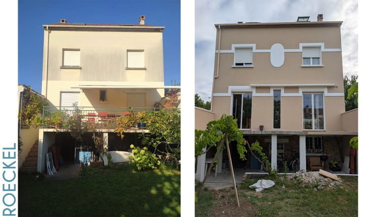 Jardin, Terrasse, Maison individuelle, Extérieur, Maison de ville, Traditionnel