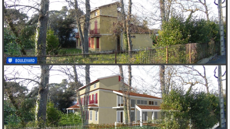 Rénovation, Maison de ville, Contemporain, Ancien