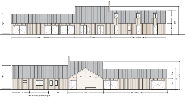 Maison de campagne, Construction neuve, Contemporain, Traditionnel