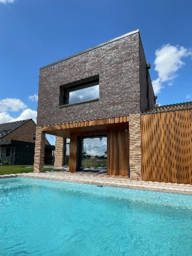 Patios & Terraces, Single-Family Homes, Exterior, Pools, New Build, contemporary, Traditional