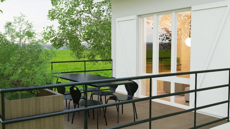 Jardin, Exterieur, Maison de campagne, Contemporain