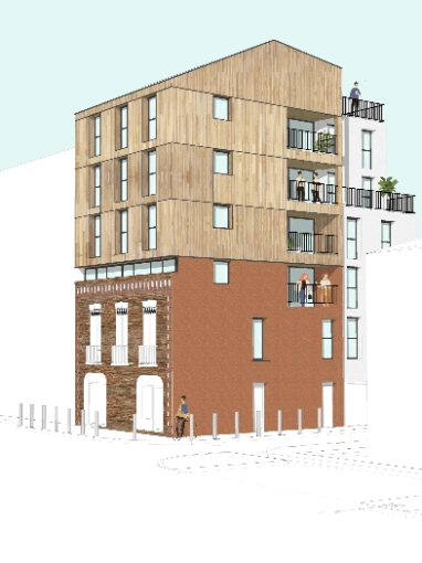Vertical expension, Multi-unit Residential, contemporary
