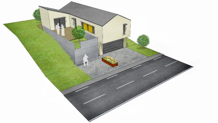 Terrasse, Maison individuelle, Maison de ville, Maison de campagne, Construction neuve, Villa, Contemporain, Moderne, Minimaliste