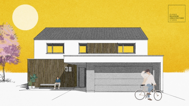 Maison individuelle, Maison de ville, Maison de campagne, Construction neuve, Villa, Contemporain, Moderne, Minimaliste