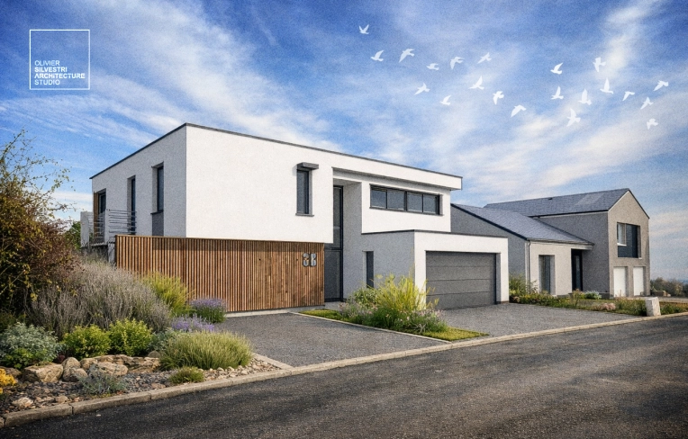 Maison de ville, Construction neuve, Villa, Moderne