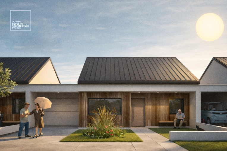 Maison de ville, Construction neuve, Contemporain