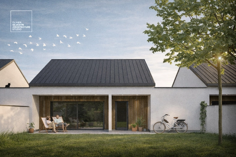 Maison de ville, Construction neuve, Contemporain