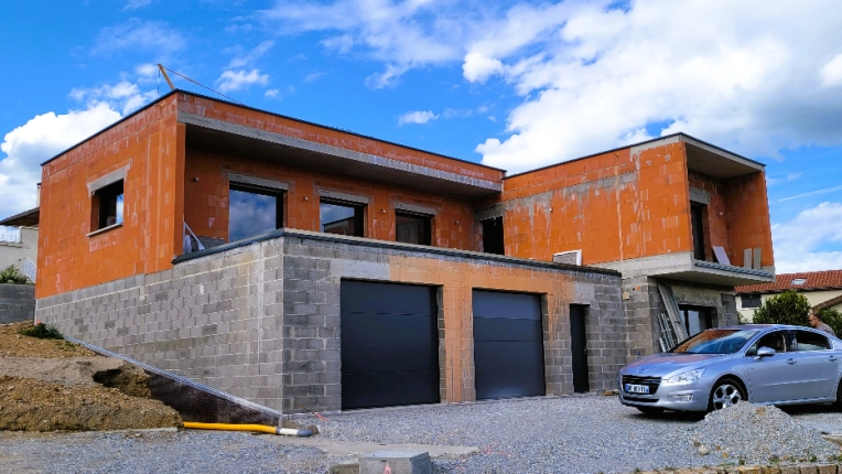 Jardin, Maison individuelle, Maison passive / écologique, Architecture d’intérieur, Construction neuve, Contemporain