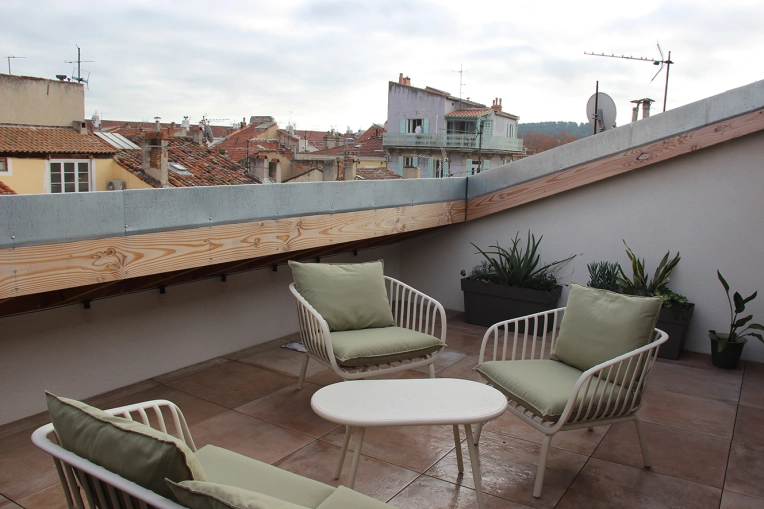 Terrasse, Résidentiel collectif, Rénovation, Rénovation énergétique, Aménagement combles, Plan, Permis de construire, Suivi de chantier