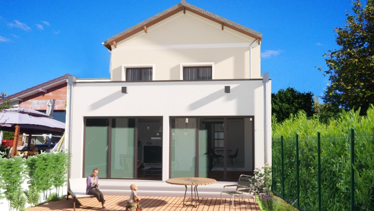 Maison individuelle, Maison de ville, Construction neuve, Contemporain, Traditionnel