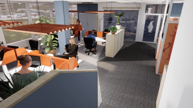 Bureau, Rénovation, Maison de ville, Extension, Contemporain