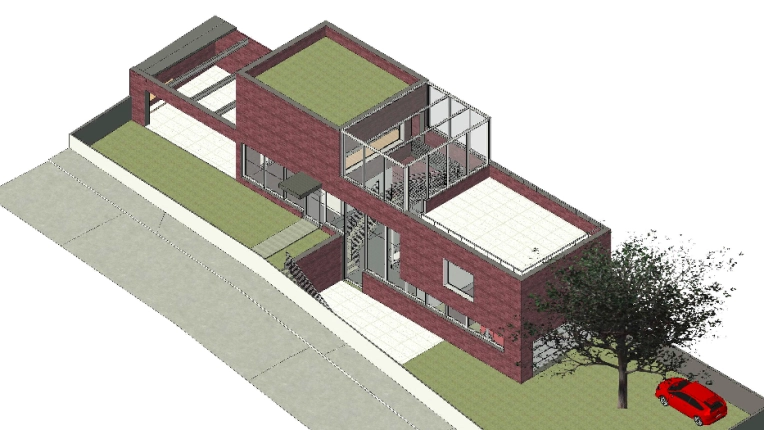Maison individuelle, Construction neuve, Étude de faisabilité, Contemporain