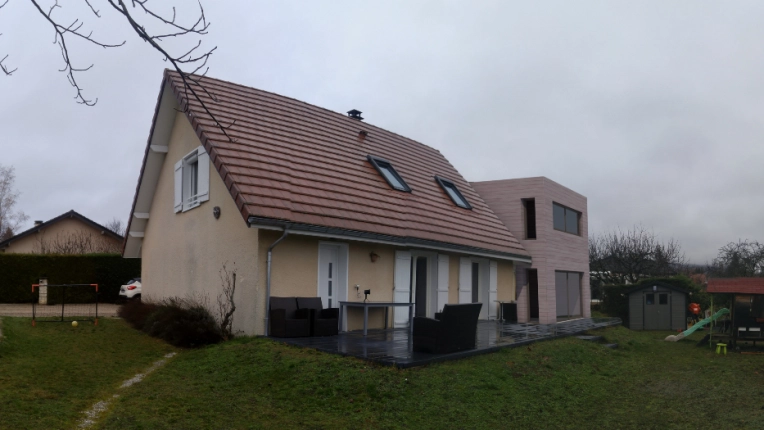 Extension, Villa, Contemporain, Traditionnel
