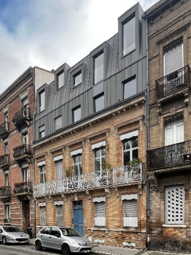 Surélévation, Résidentiel collectif, Rénovation, Contemporain