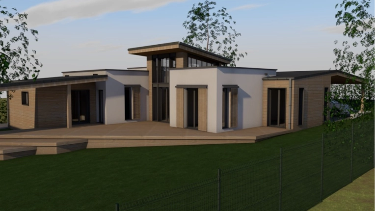 Single-Family Homes, New Build, Villa, contemporary, Modern