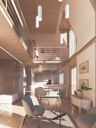 Surélévation, Appartement, Contemporain