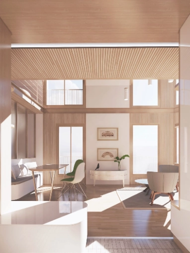 Surélévation, Appartement, Contemporain
