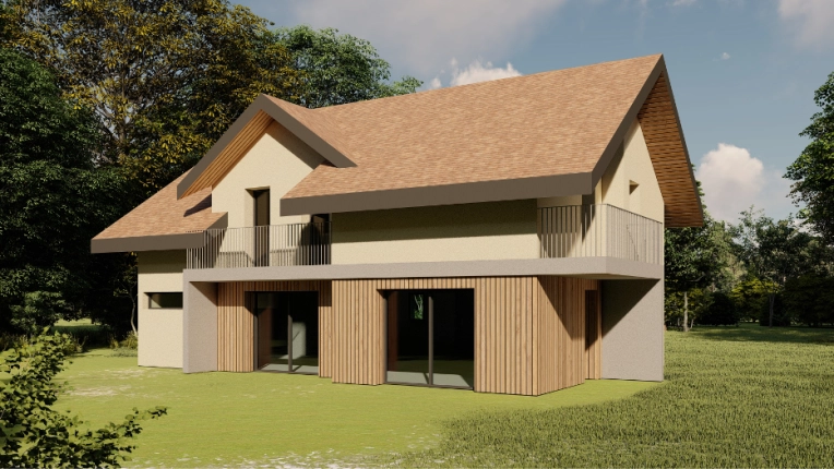 Maison individuelle, Construction neuve, Contemporain