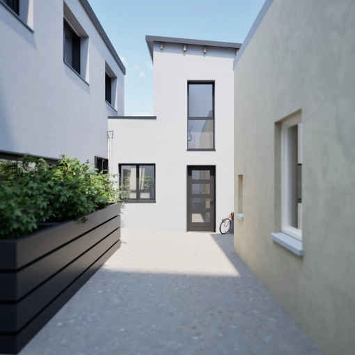 Surélévation, Maison de ville, Contemporain