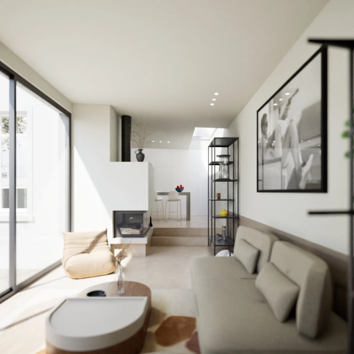 Maison individuelle, Rénovation, Maison de ville, Contemporain