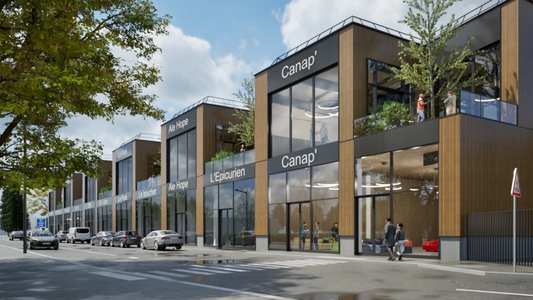 Bâtiment professionnel, Bâtiment industriel, Bâtiment accueillant du public (ERP), Construction neuve, Contemporain