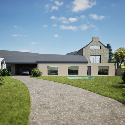 Patrimoine, Jardin, Maison passive / écologique, Extérieur, Rénovation, Maison de ville, Maison de campagne, Piscine, Extension, Réhabilitation, Corps de ferme, Carport, Contemporain, Ancien, Historique