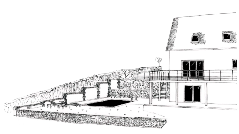 Exterior, Pools, Traditional