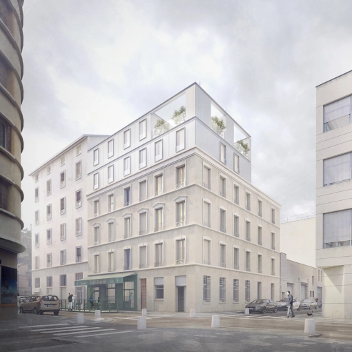 Surélévation, Appartement, Résidentiel collectif, Rénovation, Étude de faisabilité, Réhabilitation, Contemporain, Moderne