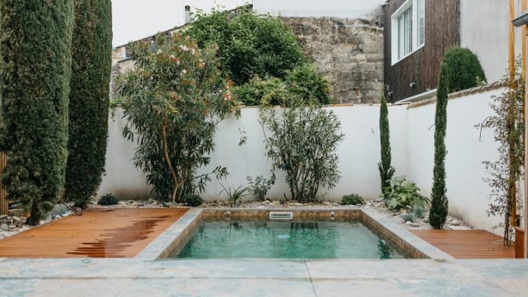 Jardin, Surélévation, Rénovation, Maison de ville, Piscine, Traditionnel