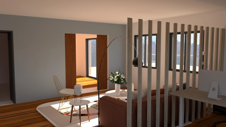 Maison individuelle, Maison de campagne, Extension, Contemporain