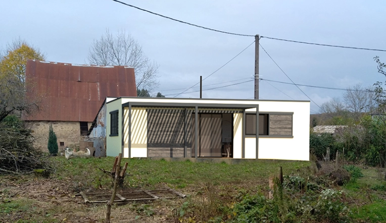 Maison individuelle, Maison de campagne, Construction neuve, Contemporain