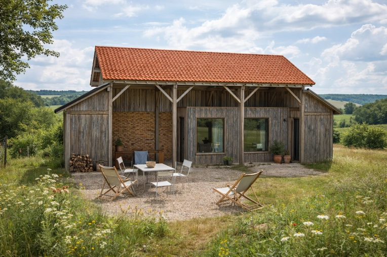 Maison individuelle, Rénovation, Maison de campagne, Permis de construire