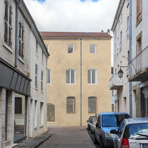 Résidentiel collectif, Réhabilitation, Plan, Permis de construire