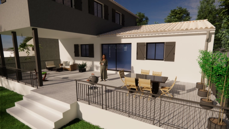 Maison individuelle, Maison passive / écologique, Construction neuve, Moderne