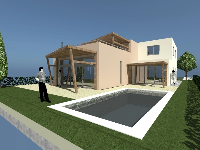 Maison individuelle, Construction neuve, Contemporain