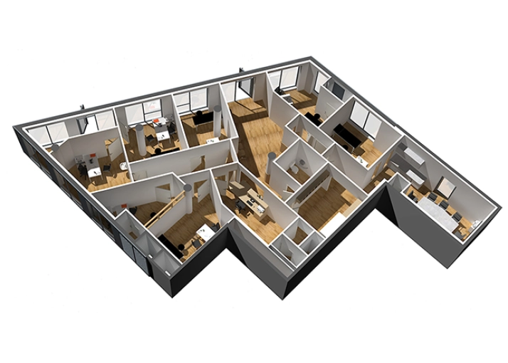 Transformation, Bâtiment accueillant du public (ERP), Architecture d’intérieur, Étude de faisabilité, Moderne, Minimaliste
