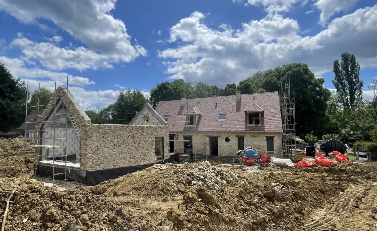 Rénovation, Maison de campagne, Extension, Rénovation énergétique, Suivi de chantier