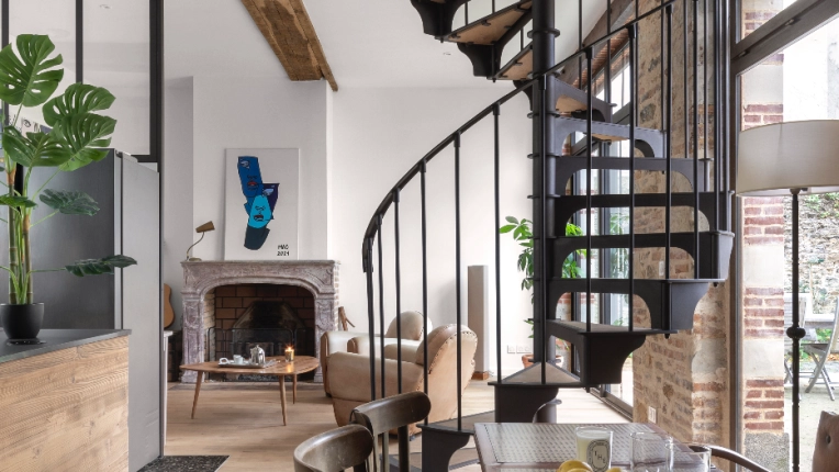 Maison de ville, Réhabilitation, Contemporain