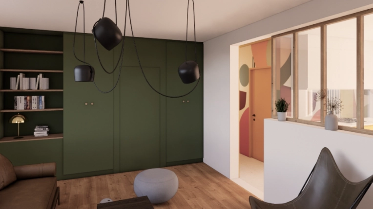 Maison de ville, Rénovation énergétique, Contemporain