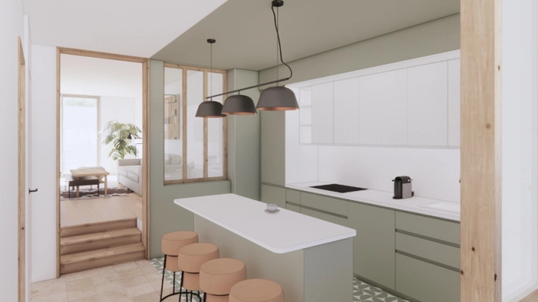 Maison de campagne, Extension, Contemporain