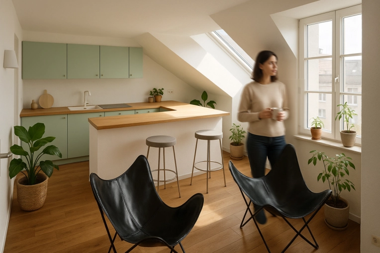 Project Management, Building Upgrades, Passive House / Eco-friendly, Apartment, Renovation, Energy renovation, Attic, contemporary, Minimalist
