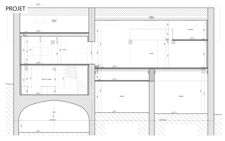Maison individuelle, Rénovation, Maison de campagne, Rénovation énergétique, Moderne, Traditionnel, Ancien