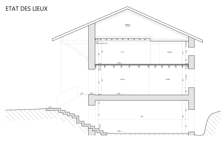 Maison individuelle, Rénovation, Maison de campagne, Rénovation énergétique, Moderne, Traditionnel, Ancien