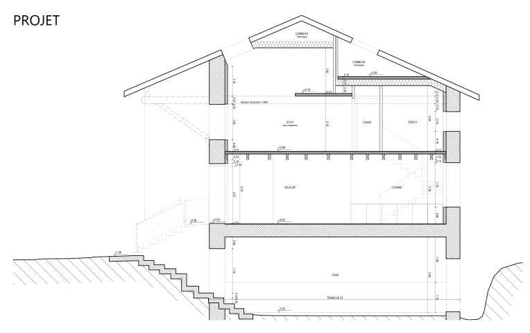 Maison individuelle, Commerce, Rénovation, Maison de campagne, Rénovation énergétique, Moderne, Traditionnel, Ancien