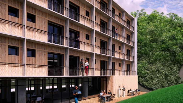 Hôtellerie - Restauration, Résidentiel collectif, Rénovation, Étude de faisabilité, Réhabilitation, Rénovation énergétique, Contemporain, Moderne