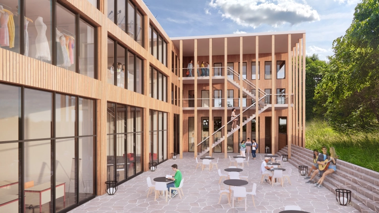 Assistance à la maitrise d'ouvrage, Terrasse, Bâtiment professionnel, Bâtiment accueillant du public (ERP), Construction neuve, Étude de faisabilité, Contemporain, Moderne