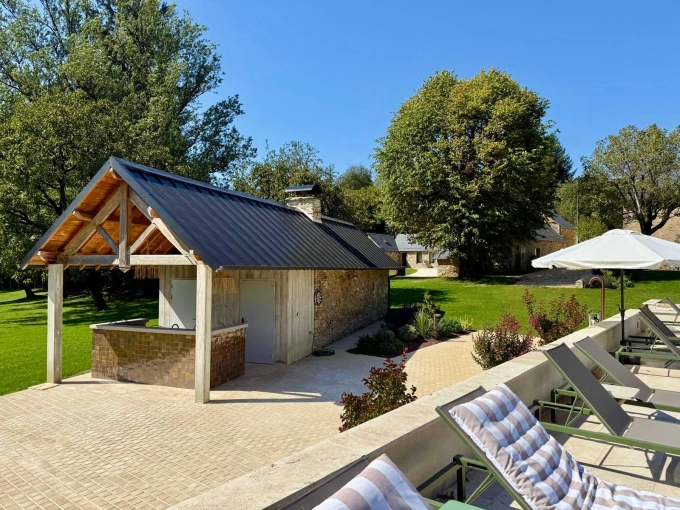 Jardin, Maison de campagne, Piscine, Villa, Contemporain, Moderne, Ancien