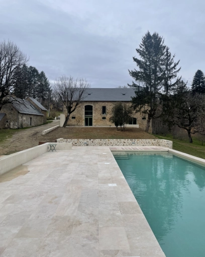 Jardin, Maison de campagne, Piscine, Villa, Contemporain, Moderne, Traditionnel, Ancien