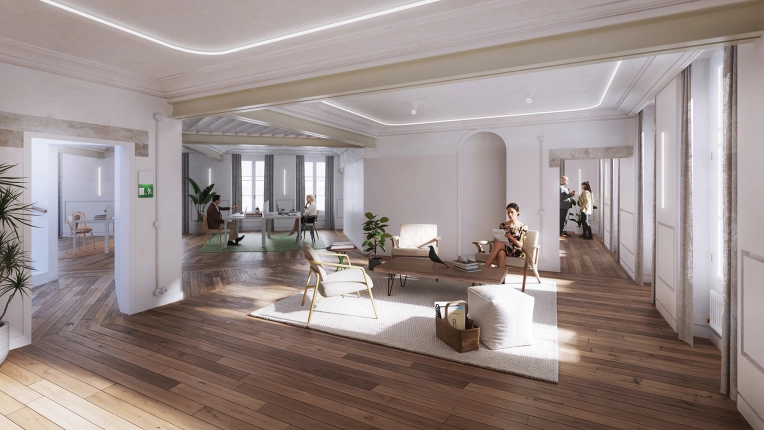 Transformation, Bâtiment professionnel, Architecture d’intérieur, Rénovation énergétique, Contemporain