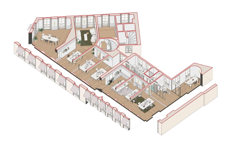 Transformation, Bâtiment professionnel, Architecture d’intérieur, Rénovation énergétique, Contemporain
